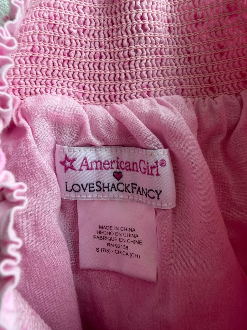 LoveShackFancy x American Girl Doll Girls Rosy Ruffle Billy Skirt